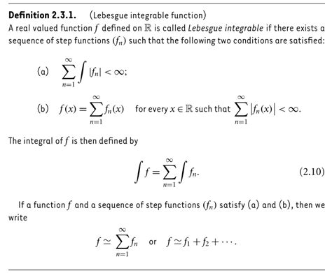 The third convergence theorem is the Lebesgue dominated convergence theorem. . How to show a function is lebesgue integrable